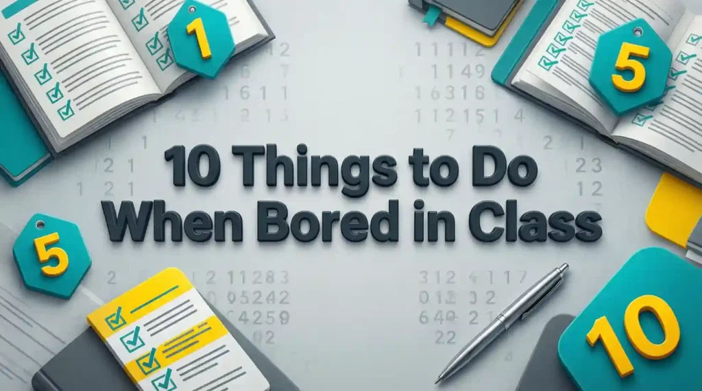 10 things to do when bored in class image