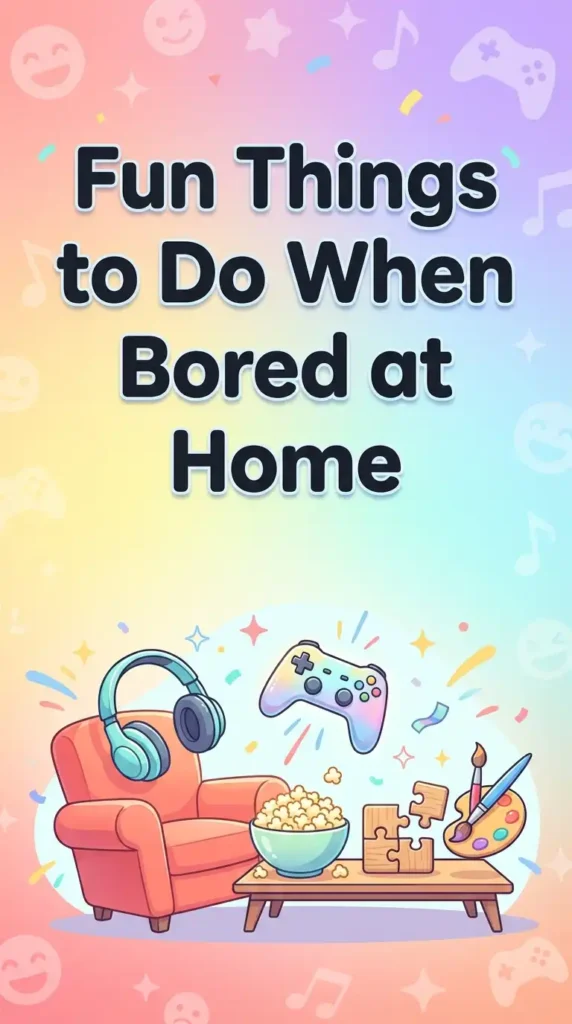 fun things to do when bored at home image