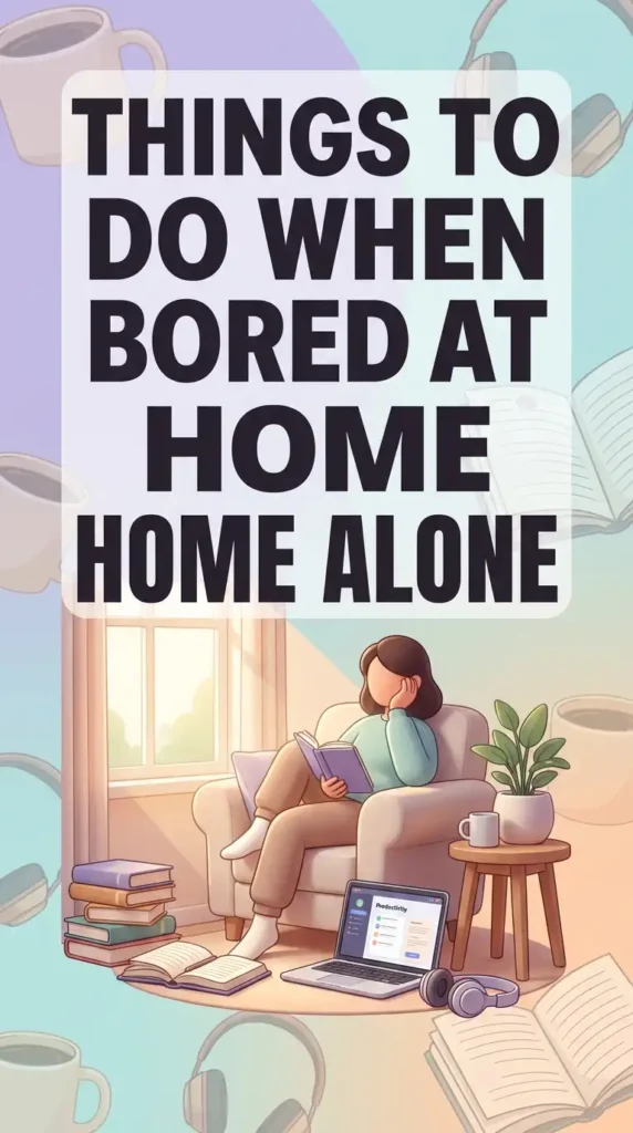 things to do when bored at home alone image