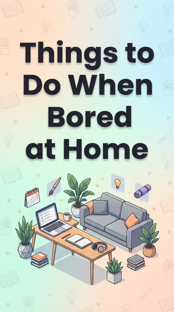 things to do when bored at home image