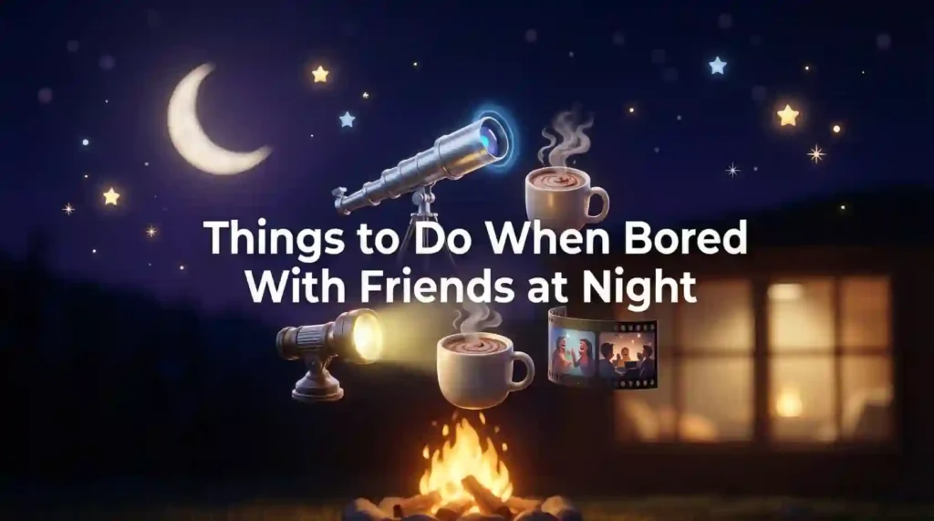 things to do when bored with friends at night image