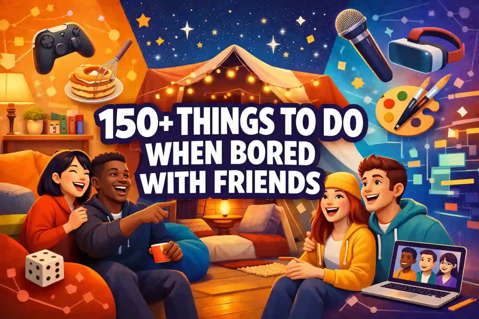 things to do when bored with friends image