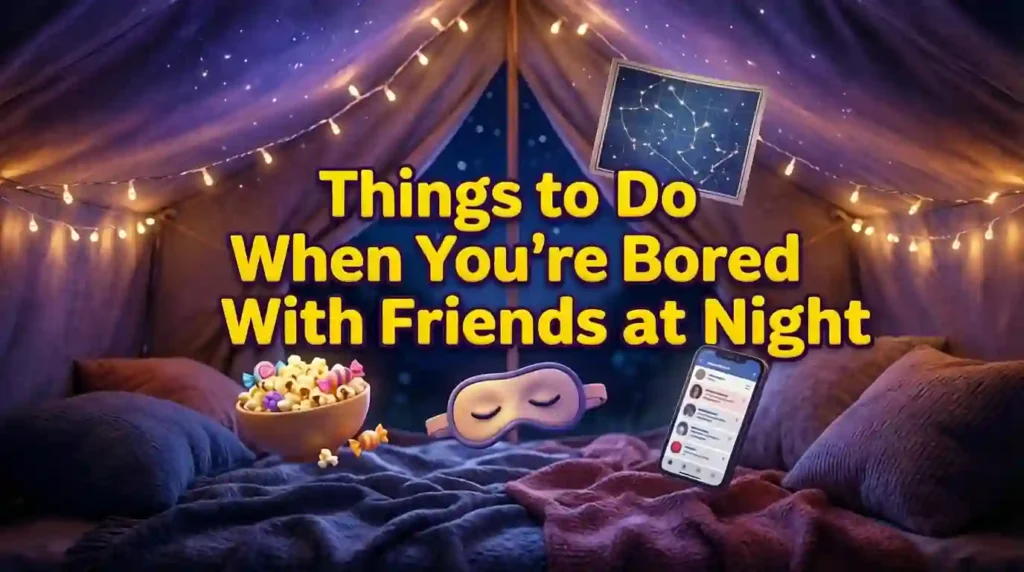 things to do when your bored with friends at night image