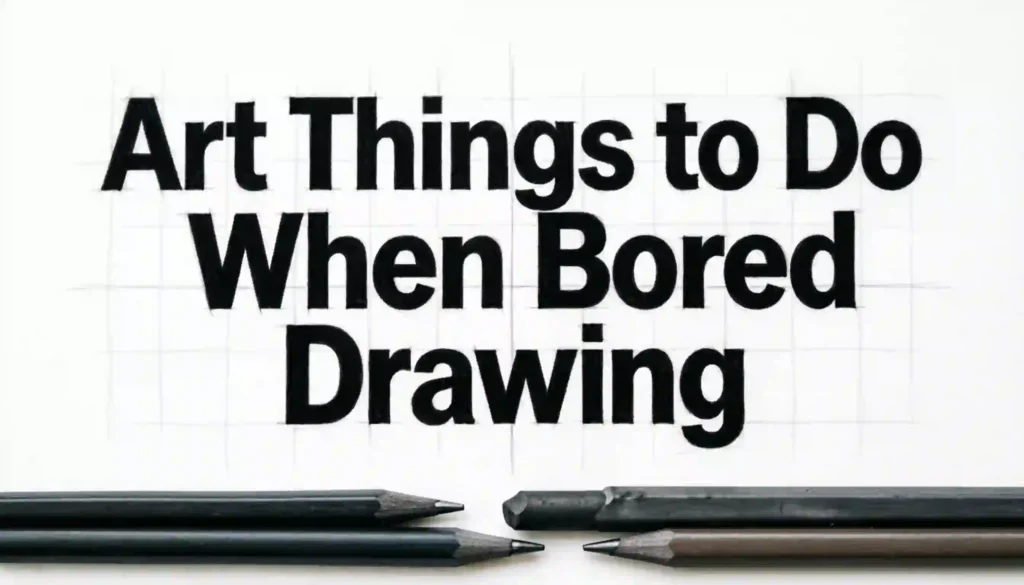 art things to do when bored drawing image