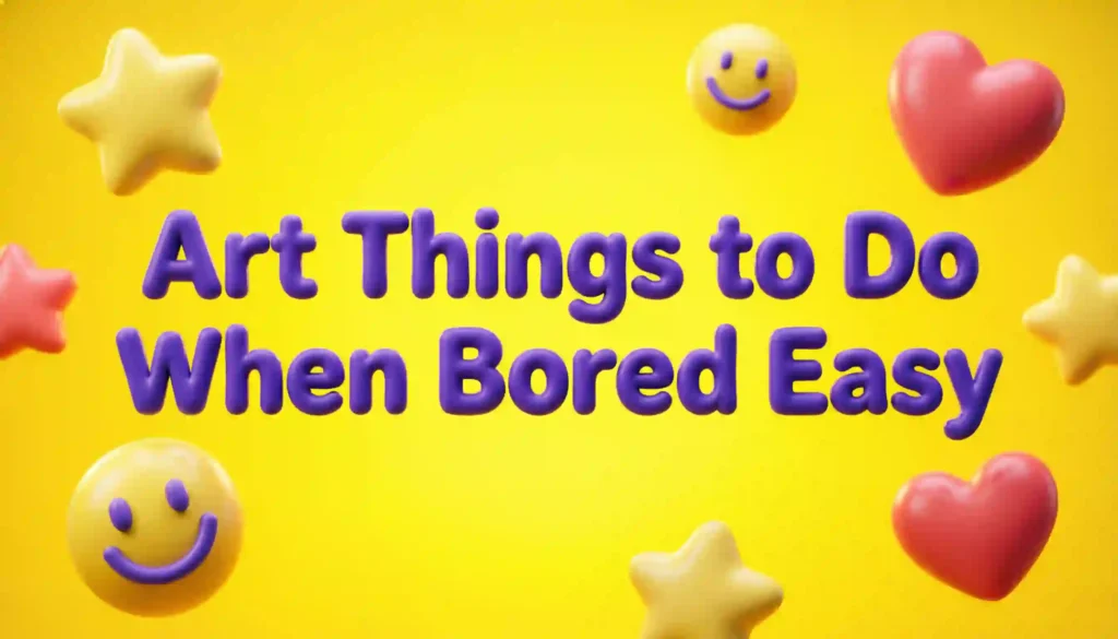 art things to do when bored easy image