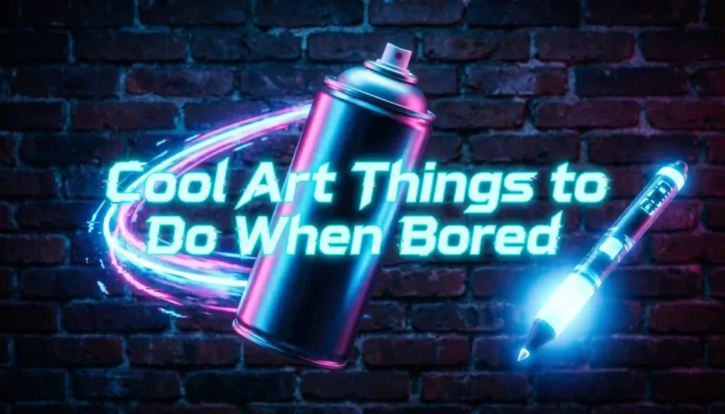 cool art things to do when bored image