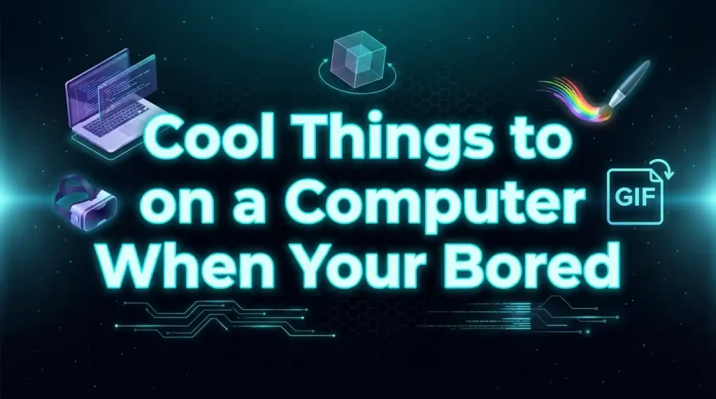 cool things to do on a computer when your bored image