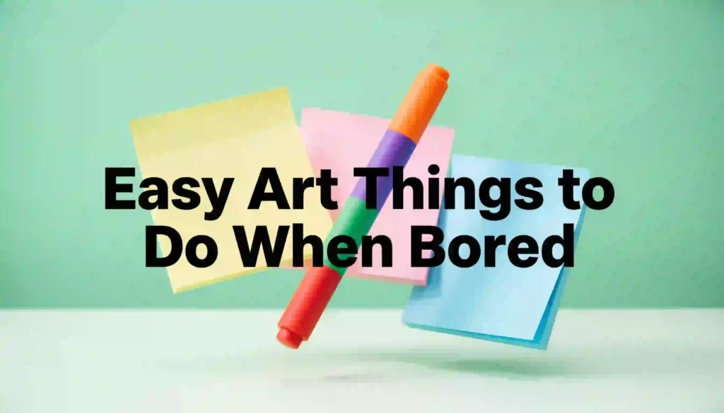 easy art things to do when bored image