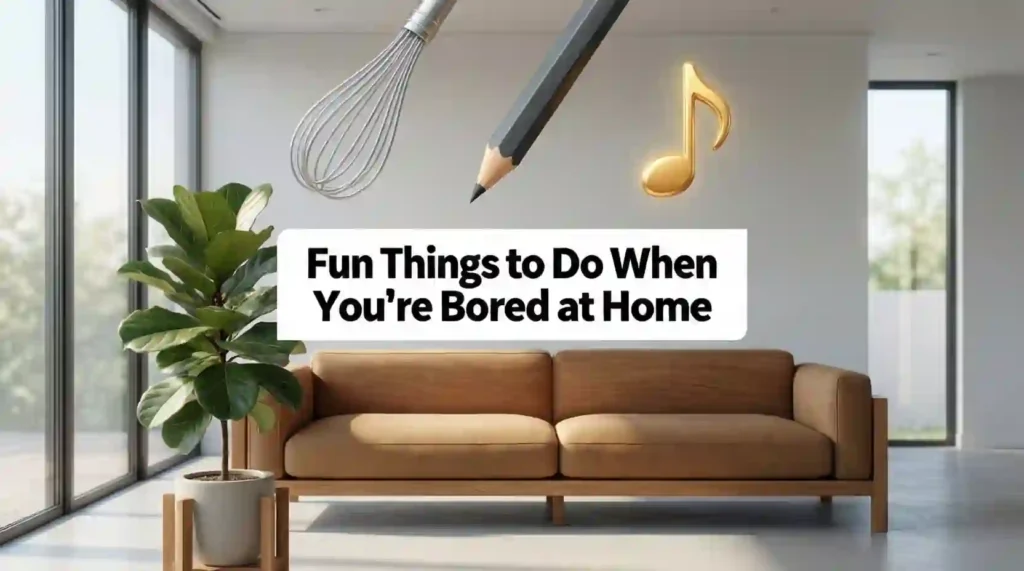 fun things to do when your bored at home image