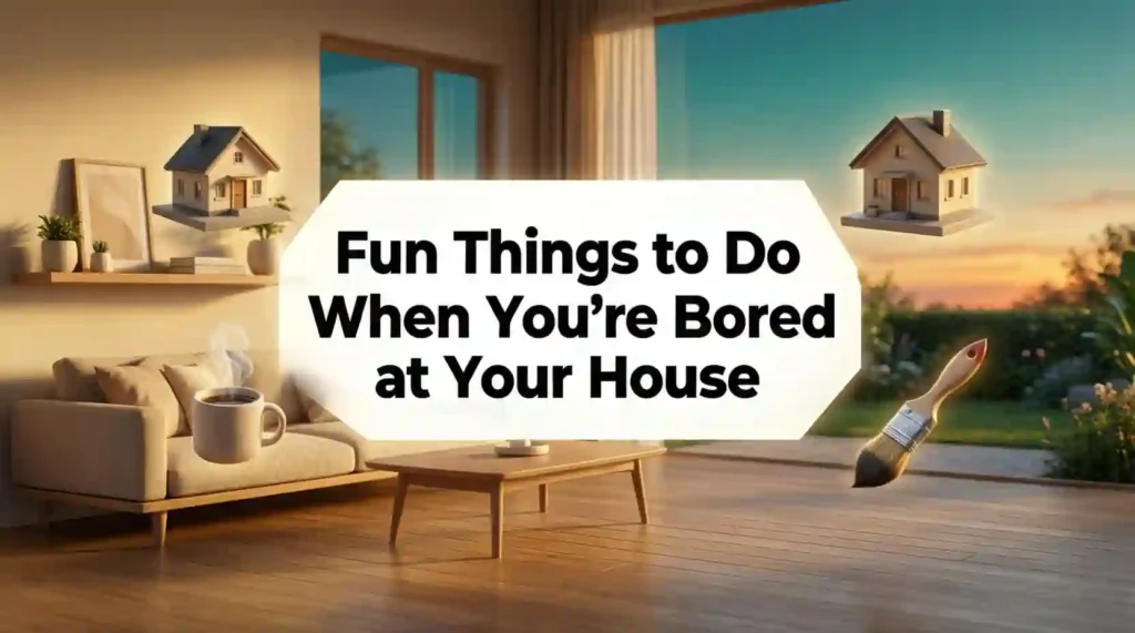 fun things to do when your bored at your house image