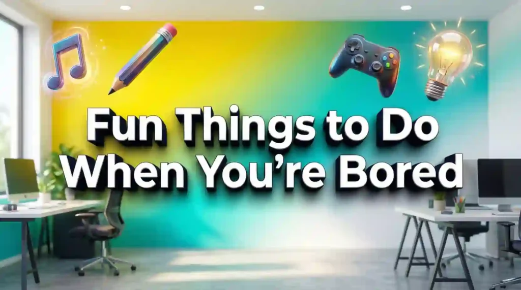 fun things to do when your bored image