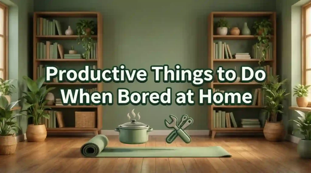 productive things to do when bored at home image