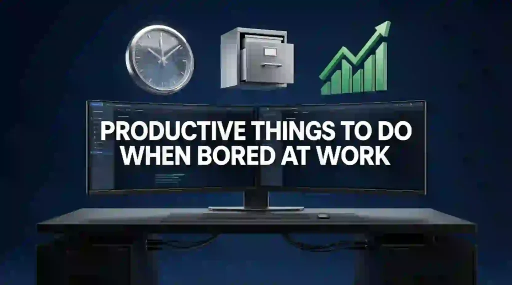 productive things to do when bored at work image