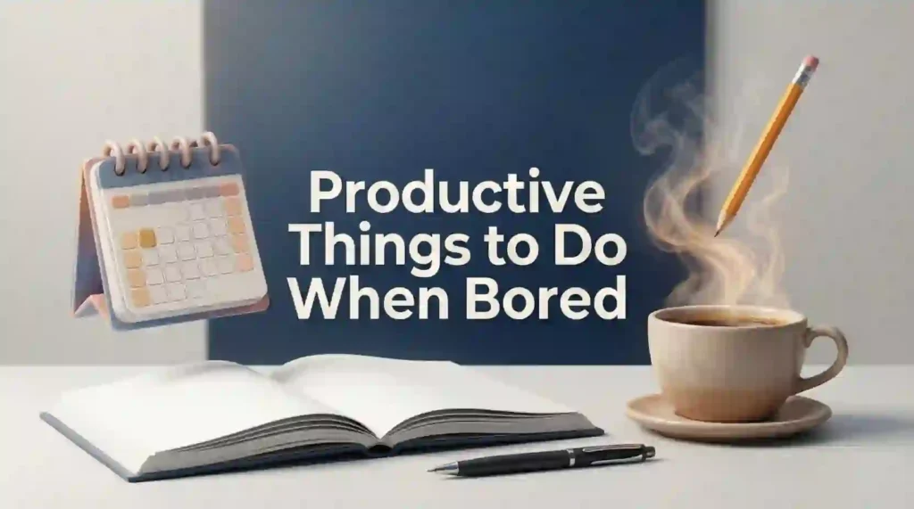 productive things to do when bored image