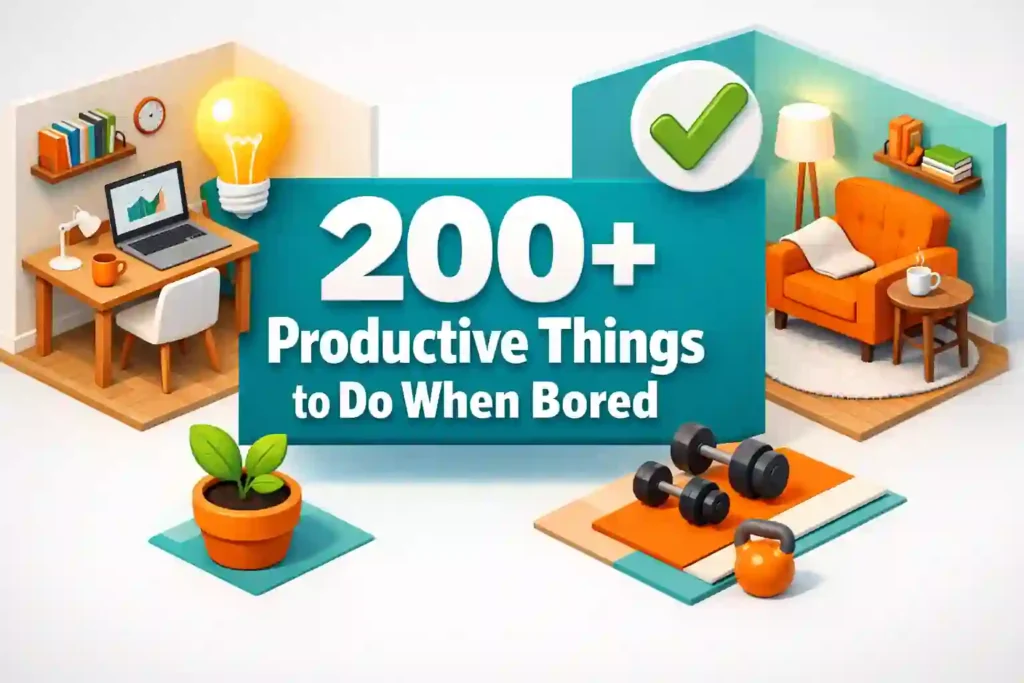 200+ Productive Things to Do When Bored