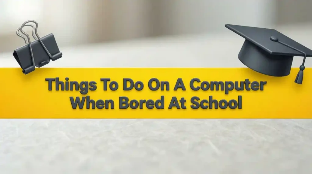 things to do on a computer when bored at school image