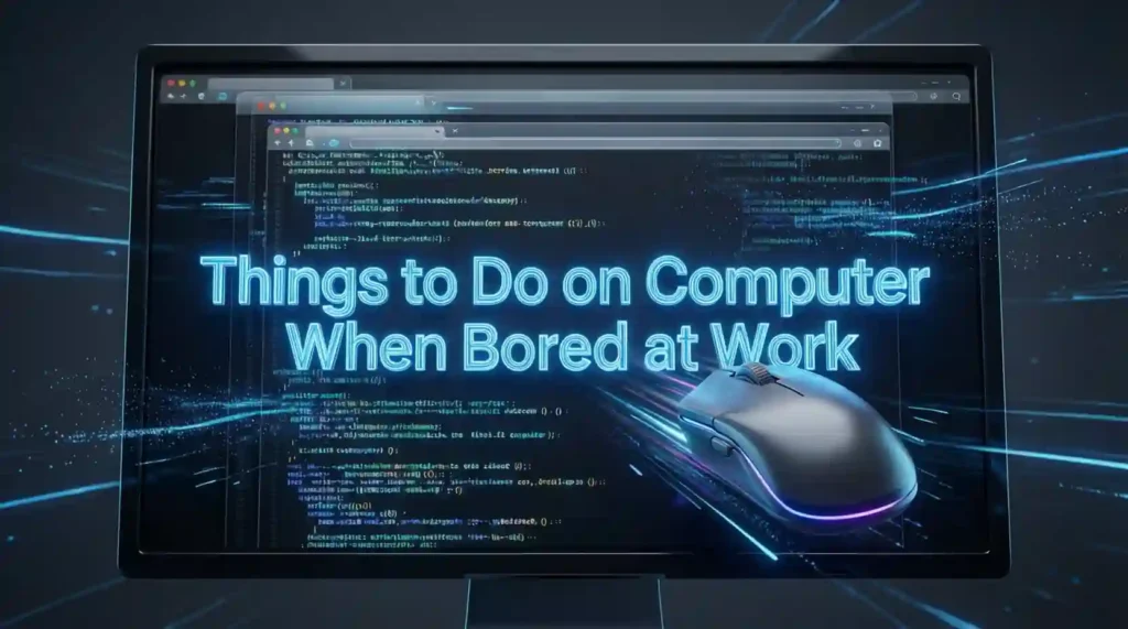 things to do on computer when bored at work image