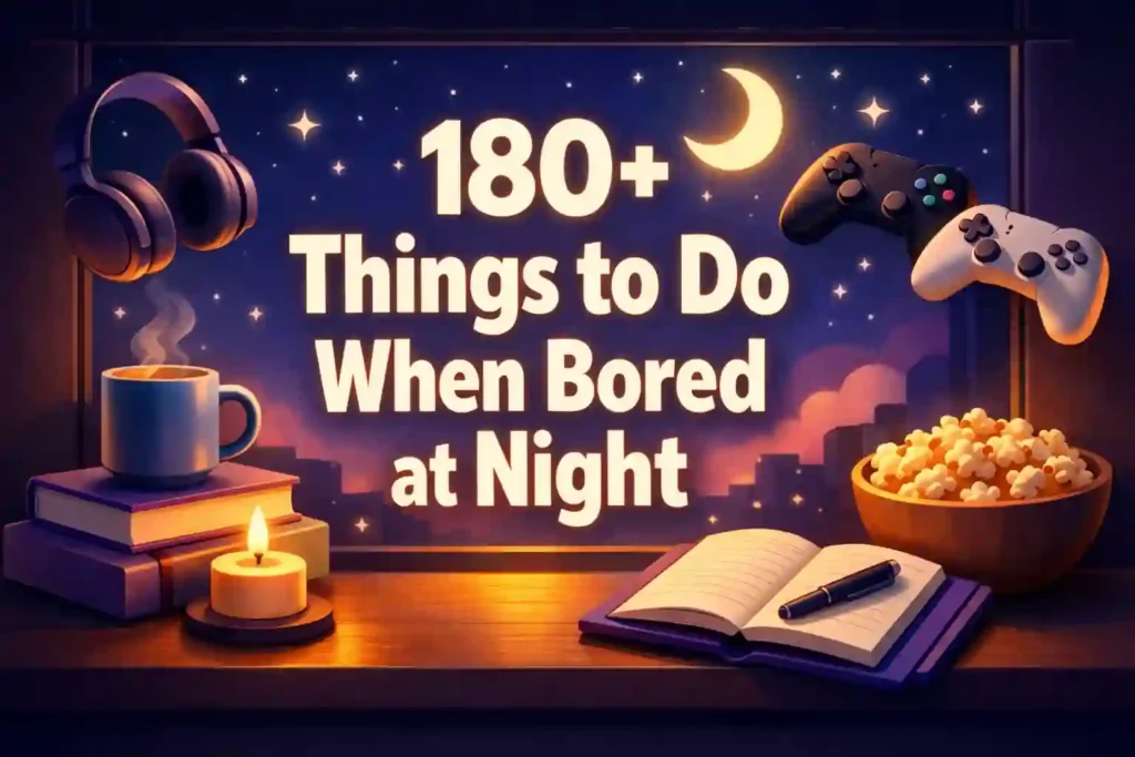180+ Things to Do When Bored at Night