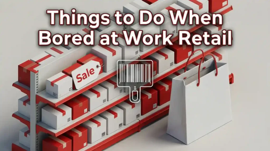 things to do when bored at work retail image