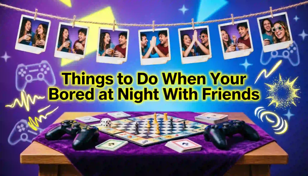 things to do when your bored at night with friends image