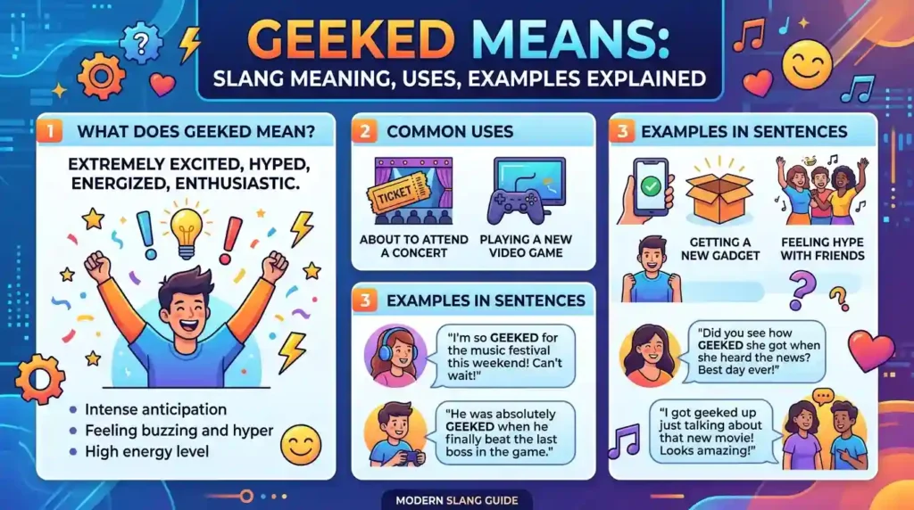 Geeked Means: Slang Meaning, Uses & Examples Explained